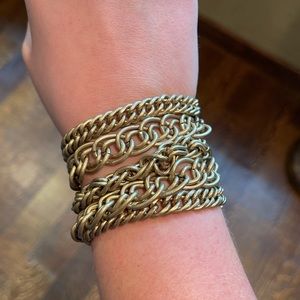 Gold J. Crew Bangle Bracelet